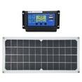 thumbnail image 2 of Panel solar de 10 W con ventilador de escape con controlador de 60 A, puertos USB duales hembra para satélites de avión, barco, RV, 2 of 14