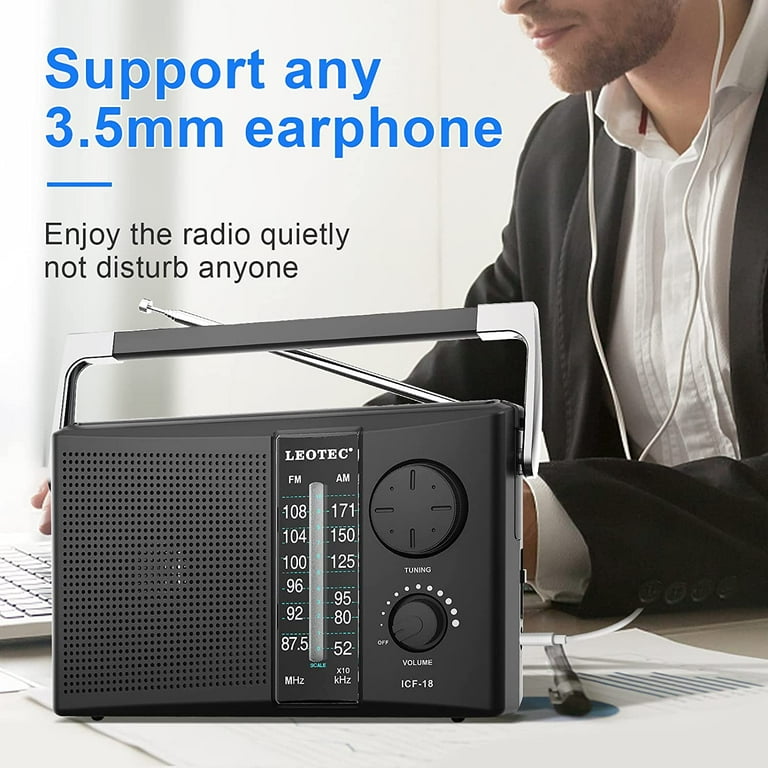 Leotec Portable AM/FM Radio with Dual Power photo 3