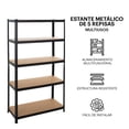 thumbnail image 2 of Rack Estante Metalico Organizador Anaquel Mueble 5 Niveles, 2 of 5