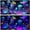 Multi4, variant on Blacklight Mushroom Aquarium Background UV Reactive Background Starry Sky Terrarium Background with 10 EVA Double-Sided Tape, 24X12IN