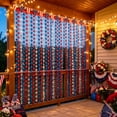 thumbnail image 4 of Party Decorations, Independence Day Star Curtain, Patriotic Background Curtain for 4th of July, Red Silver Blue Star String Door Curtain, Plastic Thread Backdrop for Party Window Display, 4 of 8