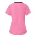 thumbnail image 4 of RongHuan Womens Scrubs Set 2 Piece Short Sleeve V Neck Tops Elastic Waist Pants Sets Nurse Uniform Workwear, 4 of 8