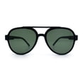 thumbnail image 5 of Mens Unique Metal Flex Hinge Round Fashion Racer Plastic Sunglasses Black - Green, 5 of 8
