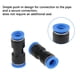 thumbnail image 4 of Tubería De Tubo De Manguera De Agua Con Conector A , Conector Neumático De 20 Piezas, Sistema De Simple, No Requiere Sello 10mm Gloria Conector Neumático Recto, 4 of 9