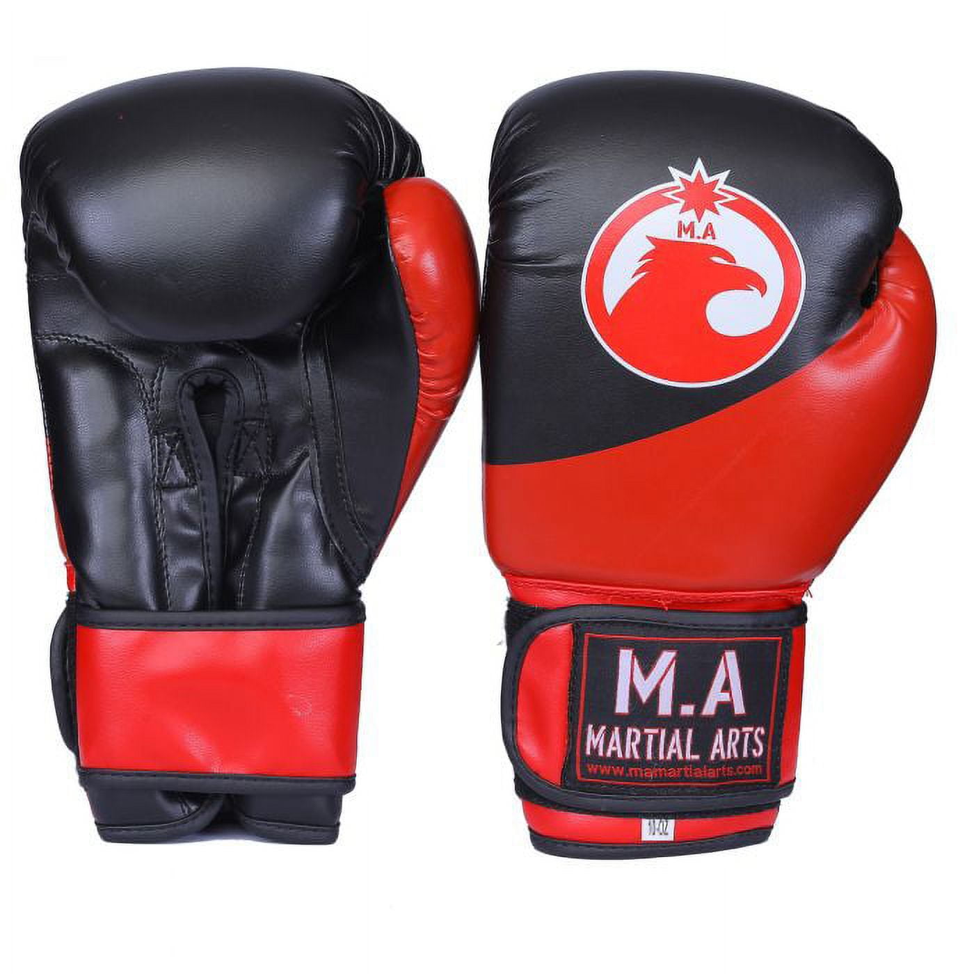 MA Boxing Gloves Red/Black-16 oz
