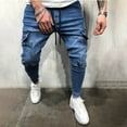thumbnail image 2 of Jeans for Men Hop Sports Active Streetwear Fashion Classic Jeans Stretch Casual Versatile Outdoor Denim Pants, 2 of 6