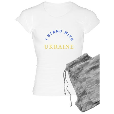 

CafePress - Solidarity With UKRAINE Pajamas - Women s Light Pajamas