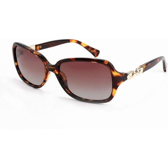 FEISEDY Vintage Square Polarized Sunglasses for Women 100% UV400 Outdoor Driving Fashion Sunglasses B2526