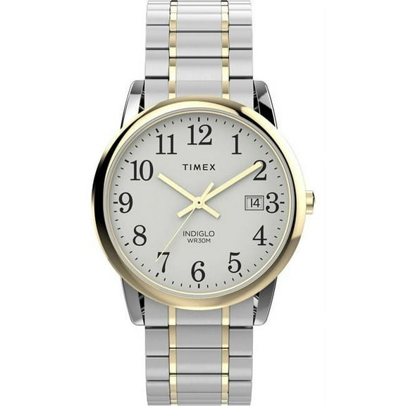 Timex TW2W52700 Men's Easy Reader 35mm Two-Tone Expansion Band Watch