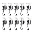 thumbnail image 1 of 10x Perchas para bolsos debajo del escritorio, soporte para bolsos, soporte para auriculares, gancho almacenamiento metal para bolsos, percha, 1 of 9