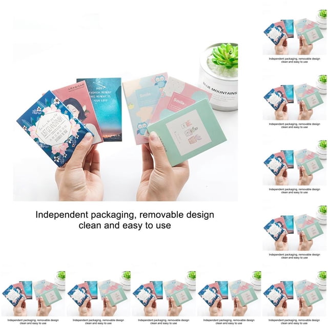 Vogacara Paquete de 50 hojas de papel secante universal para control de aceite facial tipo 9 tipo 9 10x7cm 10piezas Vogacara CBP096542