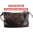 thumbnail image 5 of Purse Gummy The ORIGINAL Non Slip Shoulder Bag Handbag Purse Strap Grip Strip Accessory Pad - SET of 6 PIECES (Brown) Chocolate Brown, 5 of 8