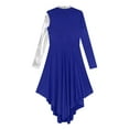 thumbnail image 6 of Lejafay Womens Long Sleeve Liturgical Worship Dance Dresses Blue XL, 6 of 7