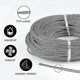 thumbnail image 3 of Stainless Steel Wire Rope with Nylon Coating, 30m Hanging Kit for Garden Use, 3 of 4