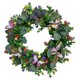 thumbnail image 4 of Corona de primavera, corona de flores artificiales para puerta delantera, colgante de pared, corona decorativa de hojas de eucalipto para fiesta,, 4 of 9