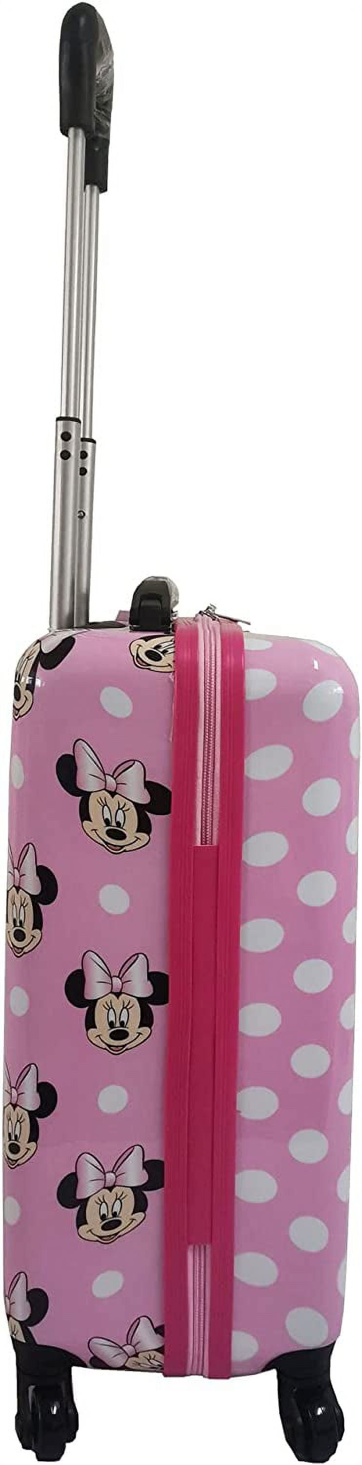 inches Luggage for Fast Kids Hardside Minniee Suitcase Tween Kids Mouse 20 Spinner Forward Carry-on