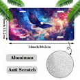 thumbnail image 2 of 1 Pcs License Plate Covers & Frames, Eagle in Cosmic Space For Decorative Front, Waterproof For Decoration Aluminum License Plate Covers & Frames Cover For Men Women, 12" X 6", 2 of 7