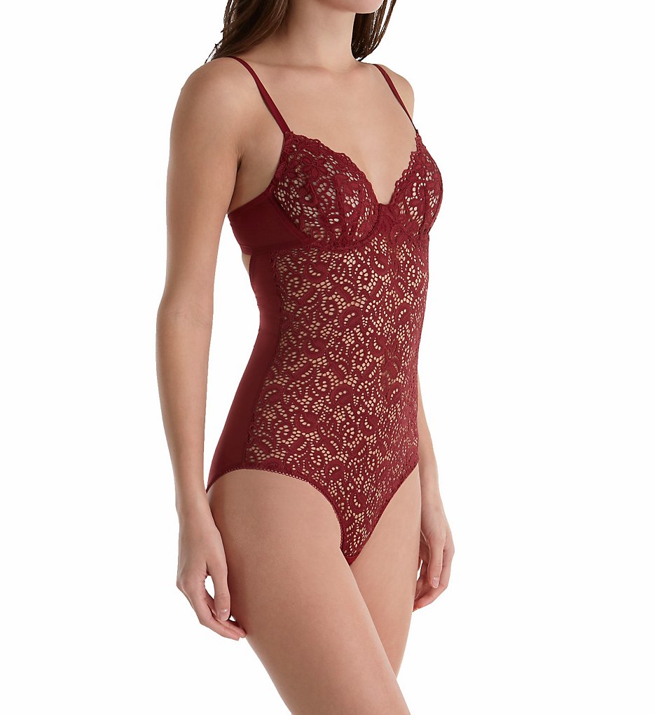 Dkny classic lace discount sheer bodysuit dk7002