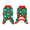 Green, variant on Kuoser Christmas Tree Pattern Dog Pajamas,Christmas Dog Soft Onesie for Small Medium Large Dogs, Green, M