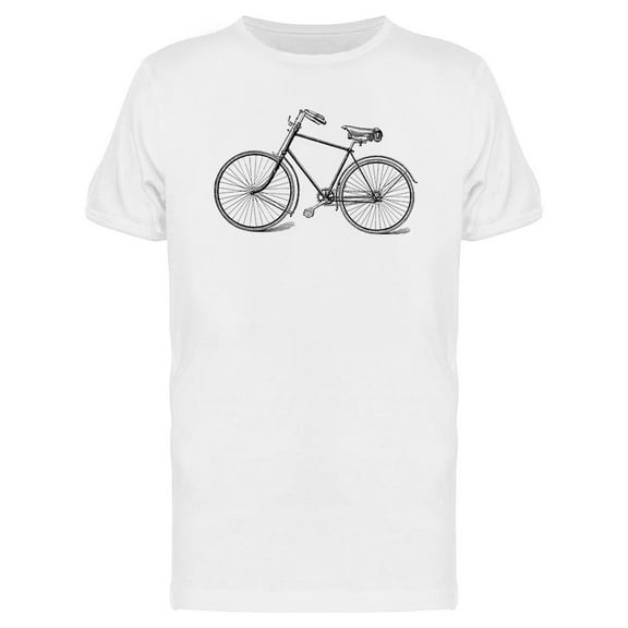 Old Bicycle Sketch T-Shirt Men -Image by Shutterstock, Male Large