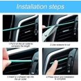 thumbnail image 4 of Car Air Conditioning Decorative Strips - 20 Pieces, Universal Decoration, Waterproof, Foldable, Suitable For Most Air Vent Outlets, Car Interior Accessory, 4 of 5
