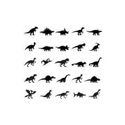 Dinosaurs Icon Black White Collage Art Dinosaur Poster For Kids Room Dino Pictures Bedroom Dinosaur Decor Dinosaur Pictures For Wall Dinosaur Wall Art Print Cool Wall Art Print Poster 18x12