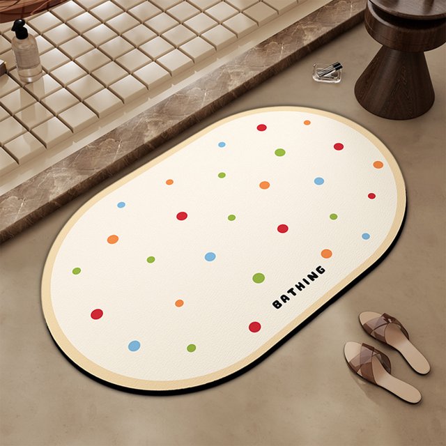 Alfombras de baño, tapetes para baño, tapetes para inodoro, tapetes de tierra de diatomeas, absorbentes de agua, de secado rápido, tapetes para pies, tapetes para el hogar antideslizantes y a prueba d