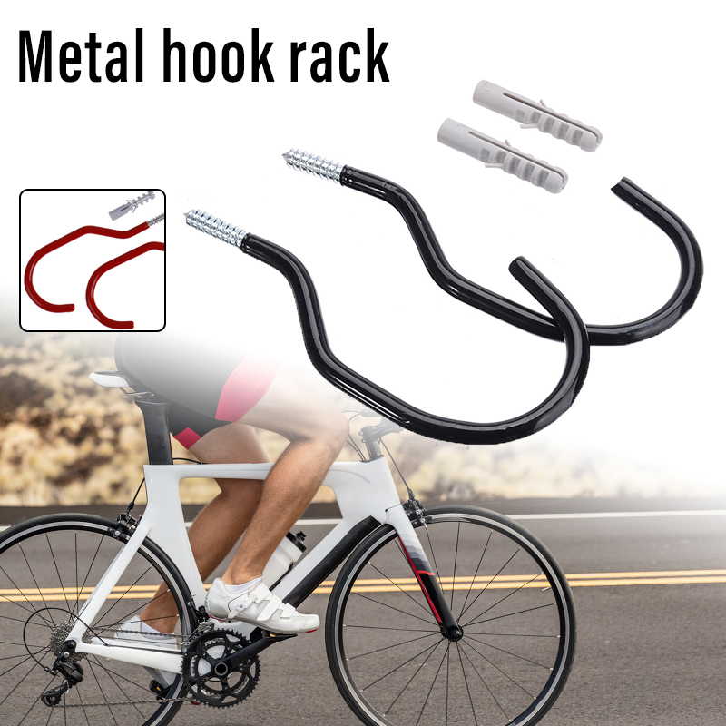 Bicycle Storage Hook Sturdy Double Hook Utility Rack for Garage Rooftop