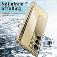 thumbnail image 6 of Dteck for Samsung Galaxy Z Fold 6 2024 Case with Built in Screen Protector, Aluminum Alloy Kickstand Case with Pen, Removable Hinge Protection Holder Full Body Protective Cover,Gold, 6 of 8