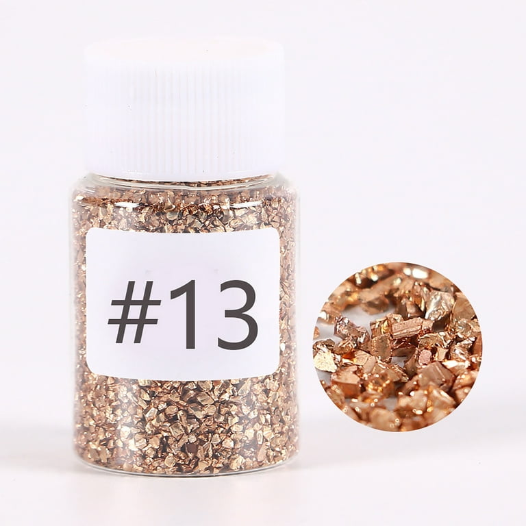 Visland Glitter Crushed Glass for Resin Art, Small Broken Glass Pieces  Irregular Crystal Chunky Flakes Sequins for Nail Arts DIY Vase Filler Epoxy  Jewelry Making Decoration 