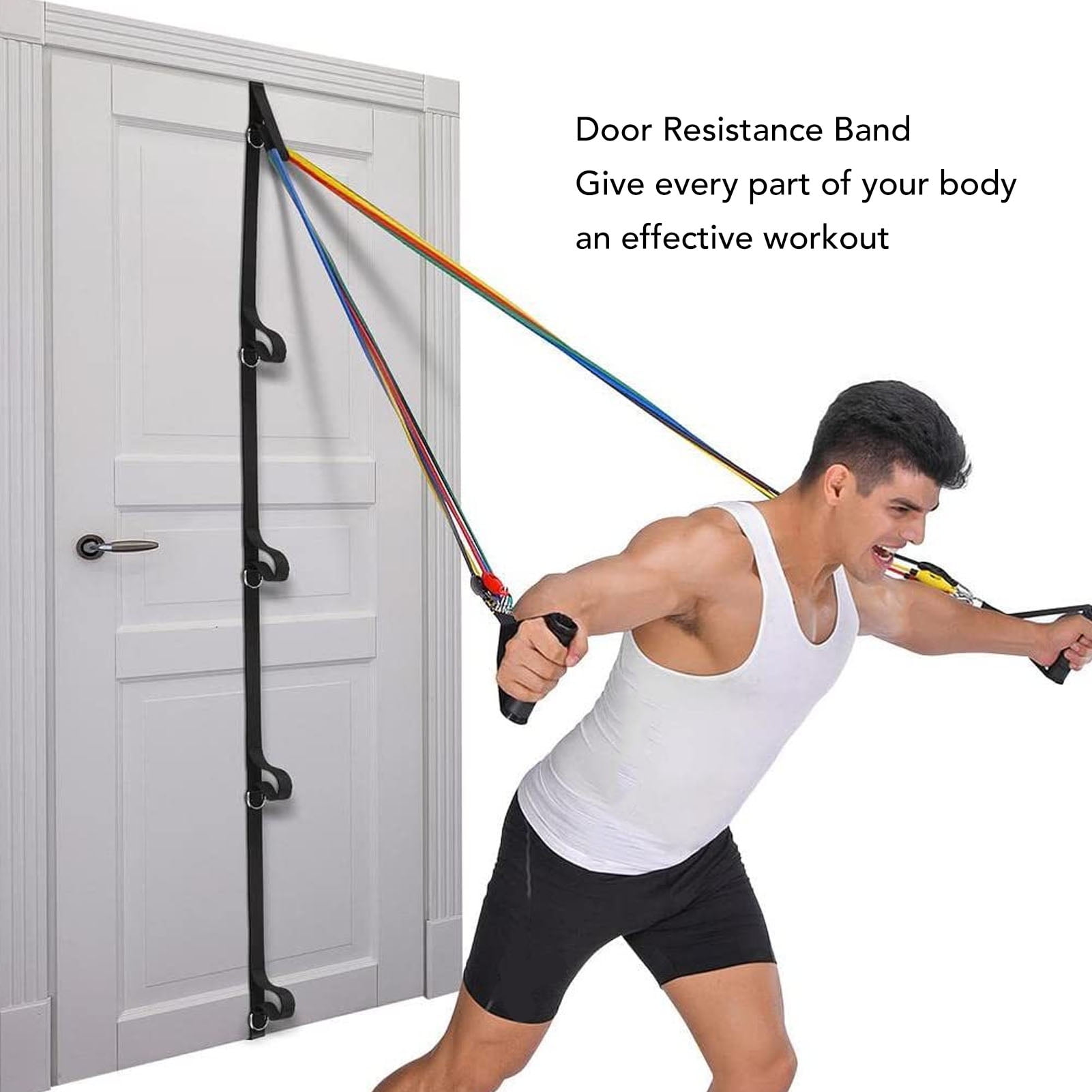Door Anchor Lat Pull Downs With Resistance Bands Door Lat