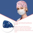 thumbnail image 2 of Gourd Caps Nurse Durability Pure No Patterns Color Button Professional Assorted Colors Tie Back Work Uniform Operating Hats L18, 2 of 7