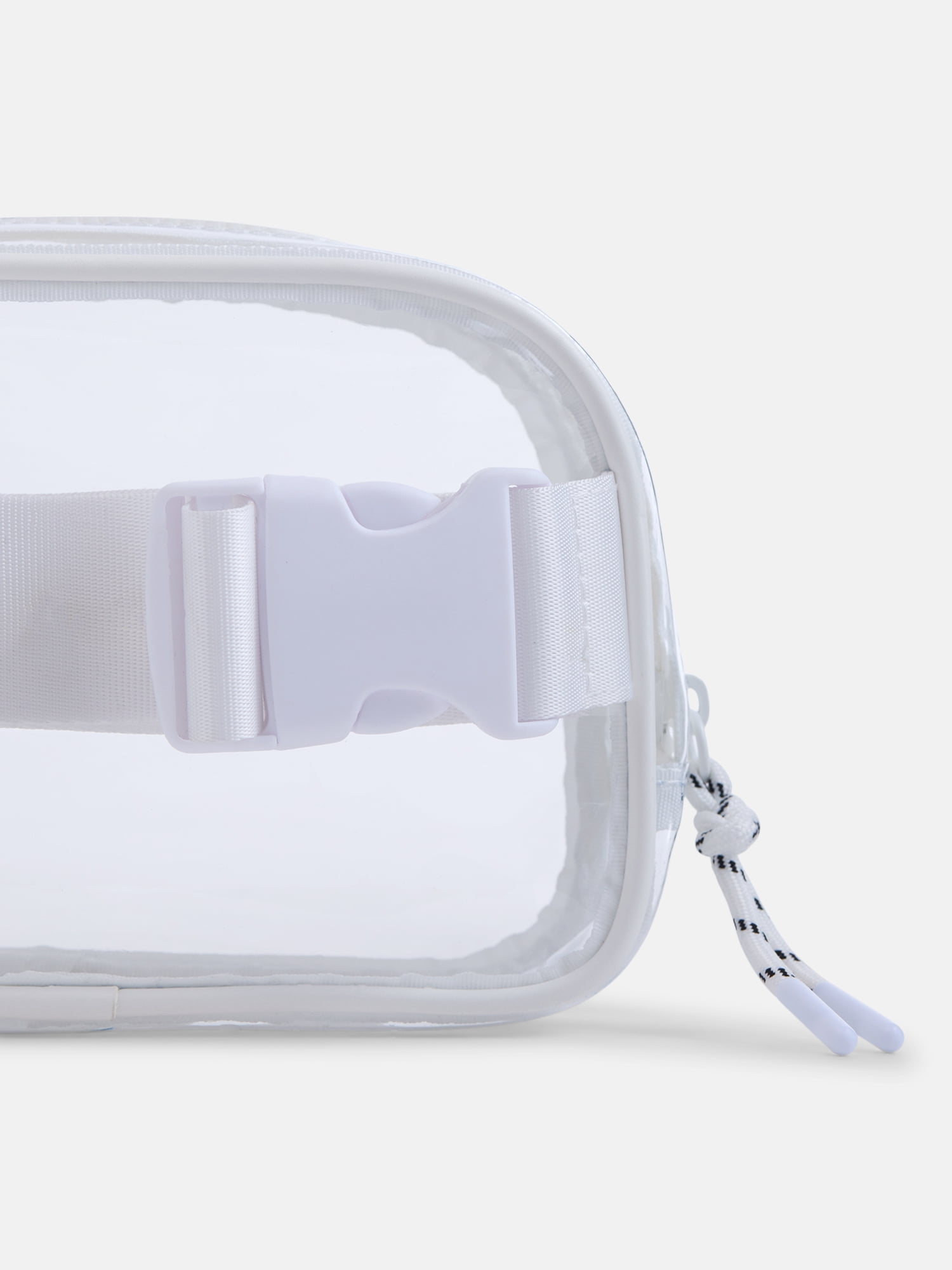 No Boundaries Women's Game Day Clear Fanny Pack, White