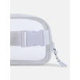 thumbnail image 2 of No Boundaries Women's Game Day Clear Fanny Pack, White, 2 of 4