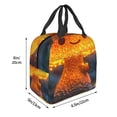 thumbnail image 3 of Easygdp Glowing Mushroom In Forest Bolsa Térmica Premium - Tela Oxford Impermeable, Gran Capacidad, Bolsillo Frontal, Unisex para Trabajo, Escuela, Actividades al Aire Libre y Picnics, 3 of 8