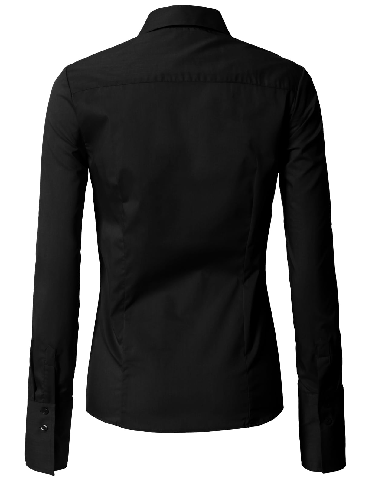 Regenboog Aan de overkant BES Doublju Women's Long Sleeve Slim Fit Button Down Dress Shirt (Plus Size  Available) - Walmart.com