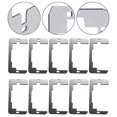 thumbnail image 3 of Dreamhall 10Pc Wall Panel Gasket Flush Distribution Box Socket Gasket Adjustment Plate,Silver, 3 of 5