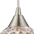 thumbnail image 2 of Kersey 1-Light Mini Pendant in Satin Nickel with Clear Crystal, 2 of 2