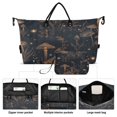 thumbnail image 2 of Travel Duffle Bag Weekender Bags Set with Large Organizer Bag and Cosmetics Pouch for Gym Trip Mushrooms and Plants Pattern, 2 of 7