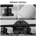 thumbnail image 6 of 24" Modern 4-Light Vanity Bathroom Mirror Light, Frosted White Glass with Black Iron Frame, Contemporary Wall Sconce for Bedroom, Bathroom, And Dressing Room (Bulb Not Included), 6 of 9