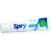Spry Xylitol Adult Toothpaste 5oz with Fluoride Teeth Whitening Breath Freshening Peppermint 1 Pack