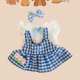 thumbnail image 3 of Ropa para muñecas en miniatura Strade Fareast Limited 3 piezas 20 cm Azul, 3 of 5