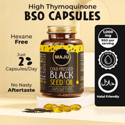 Maju Superfoods Black Seed Oil Softgels, 3X Thymoquinone, 60 Count