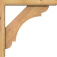 thumbnail image 3 of Ekena Millwork 3 1/2"W x 18"D x 18"H Olympic Block Smooth Bracket w/ Offset Brace, Western Red Cedar, 3 of 25