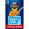 Kraft Easy Mac Extreme Cheese Macaroni & Cheese Microwavable Dinner, 6 ct Packets
