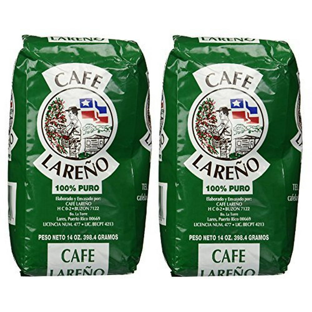 Café Lareño Ground Coffee Puerto Rican Coffee 2 Bags of 14oz. Each