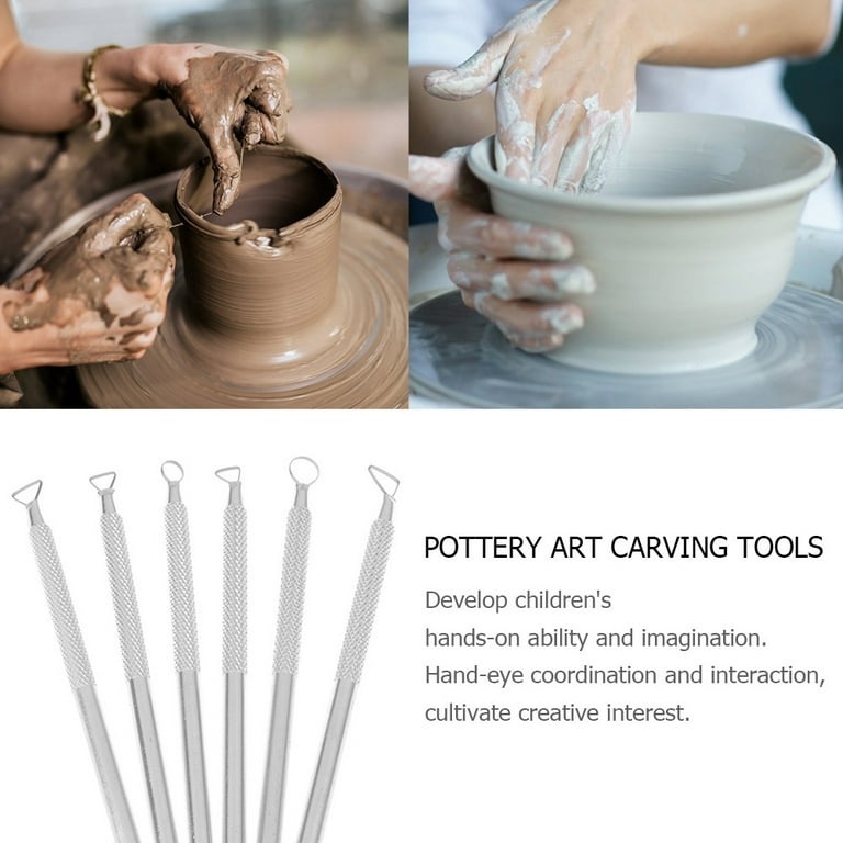 Pottery Clay Sculpture Carving Scraper Pottery Tools Scraper Textured Art  Tools