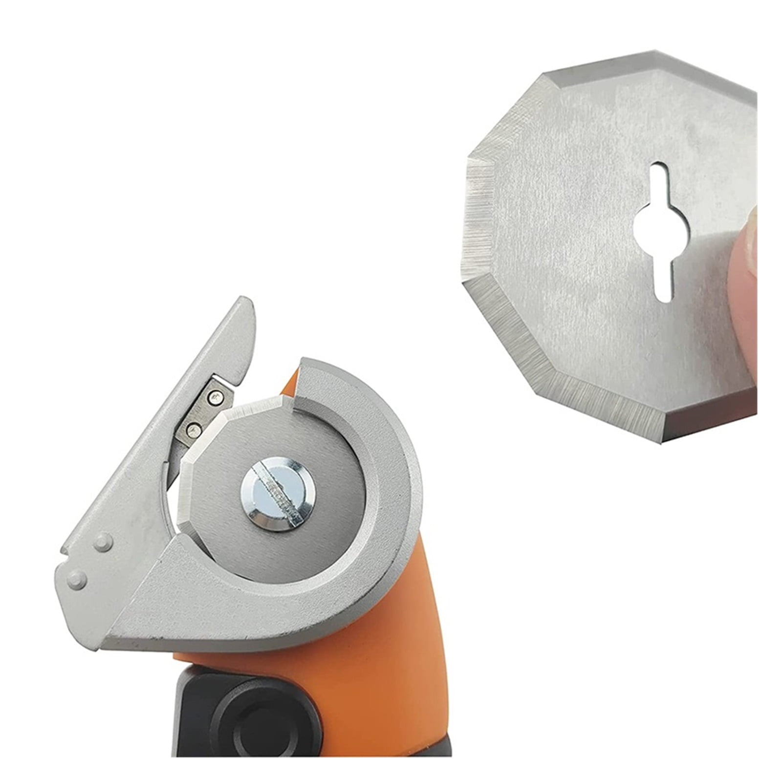Electric Round Scissor Portable Cordless Rechargeable Electric Scissor Leather Paper Fabric Rotary Cloth Cutter Kit Cutting Tool ,Easy to Use