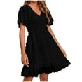 thumbnail image 2 of Robe pour Femmes, Robe Décontractée pour Femmes, Mode Décontractée Confort Sexy Couleur Unie Camisole Sans Manches, 2 of 8