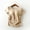 Khaki, variant on qelini T-shirts for Women with Round Neck School Season Solid Color Short Sleeved Retro Regular Chest Pad Integrated Loose Casual Daily Wearing Basic Tops Juniors Summer Comfortable 1Pack Black L